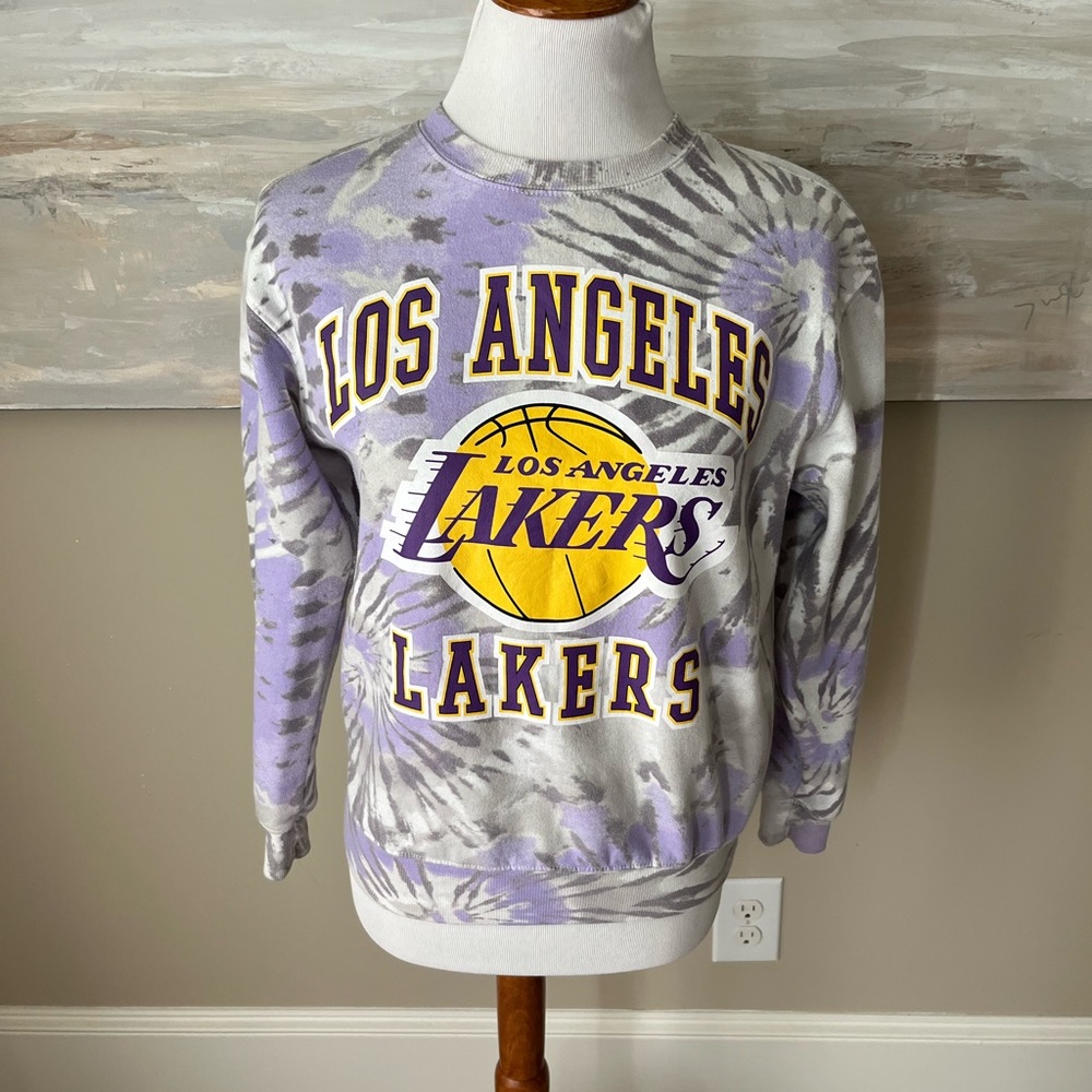 Los Angeles Lakers tie dye sweatshirt by Hybrid Apparel